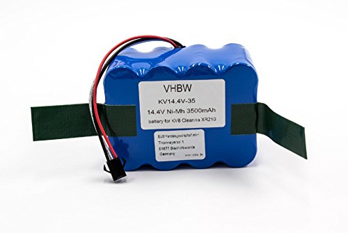 vhbw Batería Compatible con Samba XR210C Robot Limpieza (3500 mAh, 14,4 V, NiMH)