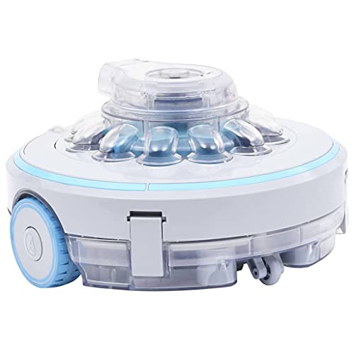 vidaXL Robot Limpiador de Piscina Inalámbrico Jardín Patio Terraza Exterior Eléctrico Limpiafondos Aspirador Sumergible Dejar Limpio 27 W