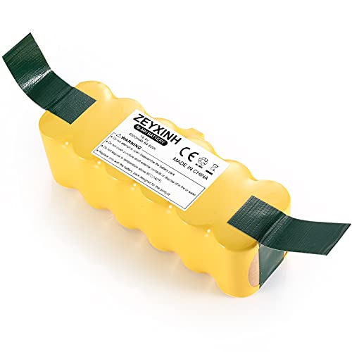 ZEYXINH 14.4V 4500mAh Ni-Mh Aspiradora Batería para iRobot Roomba R3 500 600 700 800 Series 500 510 520 531 532 535 540 550 552 560 570 580 595 620 650 660 700 720 750 760 770 780 790 800 850 870 880