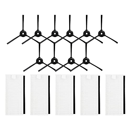 Exanko Cepillo lateral de filtro HEPA de reemplazo para piezas de repuesto de aspirador robot Lefant M200/M201/M501/M520/M571/T700