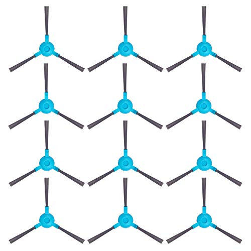 MIRTUX Kit de 12 cepillos Laterales para Conga 1290 y 1390. Pack de Accesorios de Recambio para Robots aspiradora Conga con cepillos Laterales