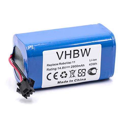 vhbw Batería Compatible con Cecotec Conga 1090, 1190, 950, 990, Excellence aspiradora, Robot de Limpieza (2900mAh, 14,8V, Li-Ion)