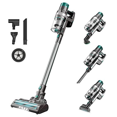 Ultenic U11 Pro Aspiradora sin Cable, Aspirador Escoba Vertical Potente 25000PA, Vacuum Cleaner Multifuncional con Pantalla Táctil, Autonomía de 50 Minutos, 3 Niveles de Potencia Adjustables