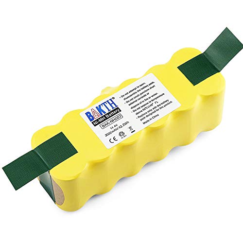 BAKTH 14.4V 3000mAh Ni-MH Batería para Roomba 500 510 520 530 532 533 534 535 540 545 550 552 555 560 562 570 580 581 582 585 595 600 610 620 630 631 650 660 700 760 770 780 790 800 870 880