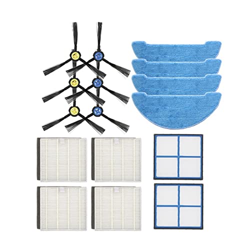Kits de accesorios de repuesto for mopa con filtro de cepillo lateral compatibles con Ilife V8 V8S Plus X750 X800 X785 V80 Max Robot aspirador