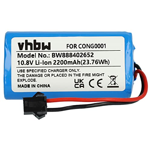 vhbw Batería Compatible con Cecotec Conga 890 Slim, Slim, Slim 890, Slim 890 Wet aspiradora (2200 mAh, 10,8 V, Li-Ion)