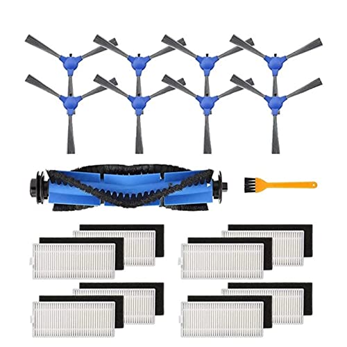 Hencik Juego de accesorios de limpieza para el hogar Bagotte BG600 BG700 BG800 Robot Aspirador Kit de reemplazo de aspirador inteligente Robot Barredora Accesorios (Color: C) Limpieza del hogar