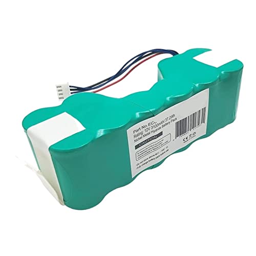 Paquete de batería de 12V Ni-MH 3100mAh Compatible con Ecovacs Deebot DE5G DM88 902 901 610 Piezas de batería de aspiradora robótica Accesorios