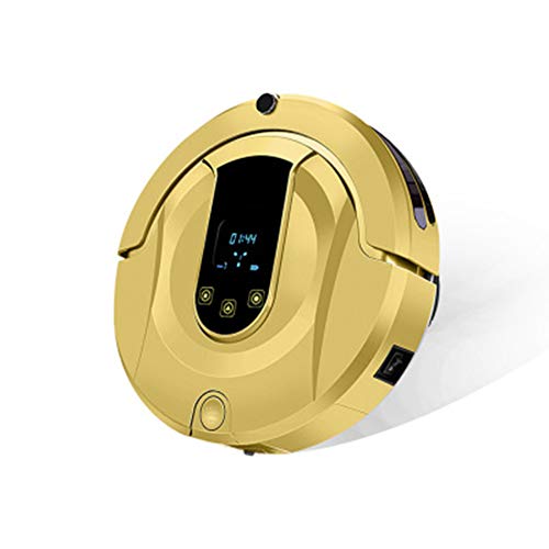 QXM Robot de Barrido Máquina barredora y limpiadora Aspiradora doméstica automática Máquina de Carga automática,Gold