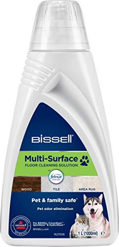 BISSELL Multi-Surface Pet | Para Todos los Suelos Duros, de Madera, Baldosas, Laminados, Alfombras y Moquetas | Elimina Manchas y Refresca | 1L | Compatible con la serie CrossWave | 2550