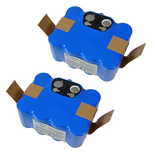 2 x Trade-Shop – Batería de Ni-Mh 14,4 V/3000 mAh, equivalente a NS3000D03 X 3, YX-NI-MH-022144 de Ni-MH de 3.300 para robots jnb de XR210, jnb de xr210b, jnb de xr210 C, rore País XR de 210, Samba XR210, xr210 C, Robot aspirador solac Ecogenic, R, XR210, xr210 C