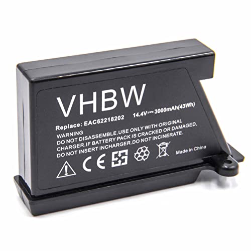 vhbw Li-Ion batería 3000mAh para Robot limpiasuelos Robot autónomo de Limpieza LG HomBot VR1228DS, VR1228R, VR1229B, VR1320B, VR34406LV, VR34408LV