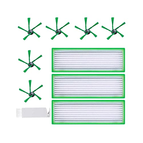 Artemisia 10 Accesorios PCS Filter Reemplazo Cepillos Ajuste Compatible with Vorwerk Kobold VR200 VR300 Robot aspiradora