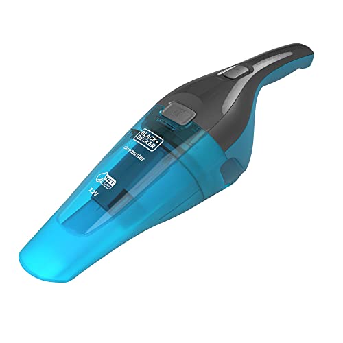 BLACK+DECKER WDC215WA-QW - Aspirador de mano sin cable DUSTBUSTER 7,2V, Compacto, Batería de litio, Accesorios cepillo y boquilla especial para líquidos, Depósito 385ml