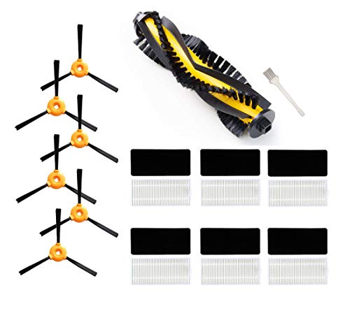 Sweet D Recambios para RoboVac 11 11c Repuestos para Ecovacs Deebot N79s N79, 1 Cepillo Principal + 6 Cepillos Laterales + 6 HEPA Filtros, Juegos de Accesorios de 13 Pcs