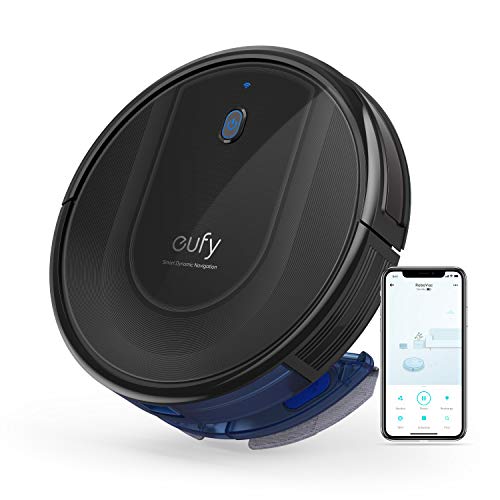 eufy RoboVac G10 Hybrid Robot Aspirador y Fregasuelos con Navegación Dinámica Inteligente, Barre y friega 2 en 1, Wi-Fi, superfino, Potencia de succión de 2000 Pa, silencioso, Carga automáticamente