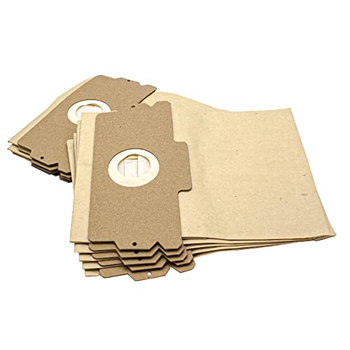 vhbw 10x bolsas papel, bolsas filtro aspiradoras, tamaño 12/15 compatible con AEG Electrolux Vampyr series 500 600 1100 2000 5000 6000 y Comfort 1100E