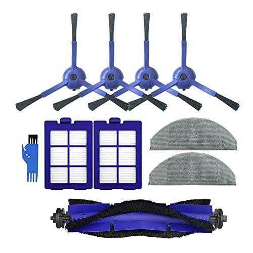 Daweglop Kit de accesorios 10 unidades para RoboVac X8 robot aspirador híbrido lavable cepillo lateral principal filtro hepa trapos fregona