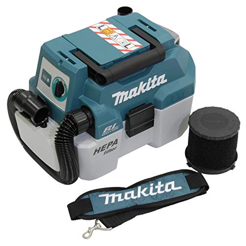 Makita DVC750LZX3 Aspirador inalámbrico de 18 V (sin batería, sin Cargador), Acrylic