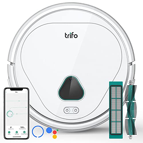 TRIFO Robot Aspirador, Aspirador Robot 3000 Pa, 110 Min de Autonomía, Monitoreo Inteligente, Carga Automática, Chat de Voz, Conexión Wi-Fi, Controlado a Través de Alexa/App (MAX)