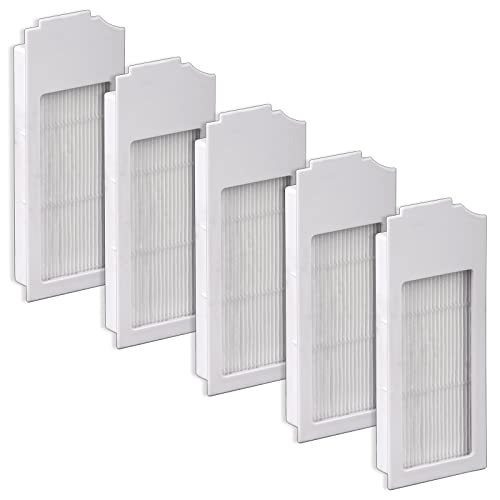 (5 Piezas) Filtro HEPA para Robot Aspirador ECOVACS DEEBOT X1 Omni X1 Omni Blanco T10 T10 Plus T10 Turbo T10 Omni, Kit de Filtro para Robot Aspirador, Piezas de Repuesto 5 Filtros