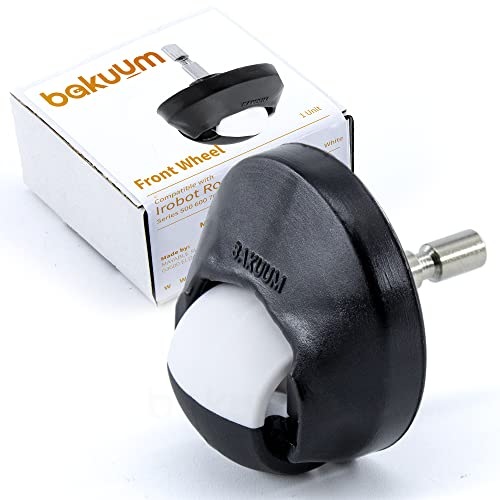 BAKUUM Rueda Delantera para iRobot Roomba Series 500 600 700 800 900 e5 i7. Rueda omnidireccional. Repuesto para Robots aspiradores. Material apto para todos los suelos.