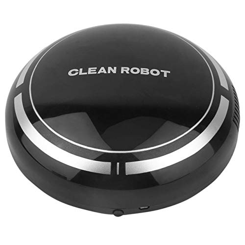 LSXLSD 2 en 1 Recargable Piso Barrido Robot colector de Polvo Inteligente autoinducción Planta Robot de vacío de Barrido Limpio (Color : Black)