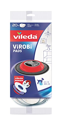 Vileda, Gamuza de Recambio para Robot Virobi, 20 Unidades, Blanco