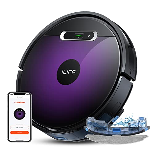 ILIFE Robot aspirador y fregona Combo – Aspiradora robótica automática de succión de 2000 Pa con aplicación/WiFi/Alexa