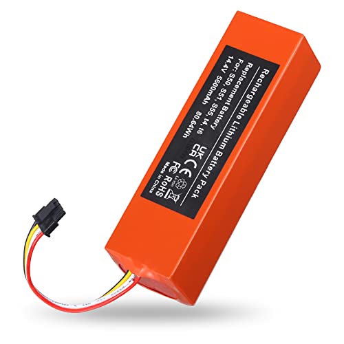 FirstPower 14,4V 5600mAh Li-Ion Batería de Repuesto, Compatible con Xiaomi Mi Robot 1ra y 2da Generación, Mijia Roborock S50 S51 Aspiradora Robótica