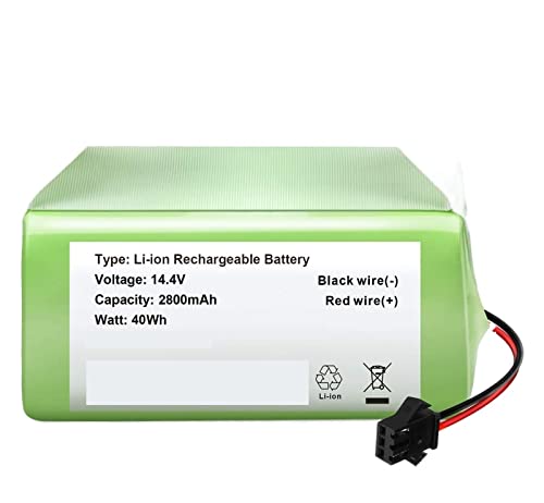 CAZZH Batería de Repuesto de 14,4 V y 2800 mAh. Compatible con Ecovacs Deebot N79S,N79,DN622, Compatible con Eufy RoboVac 11S,30C Robot Aspiradoras,