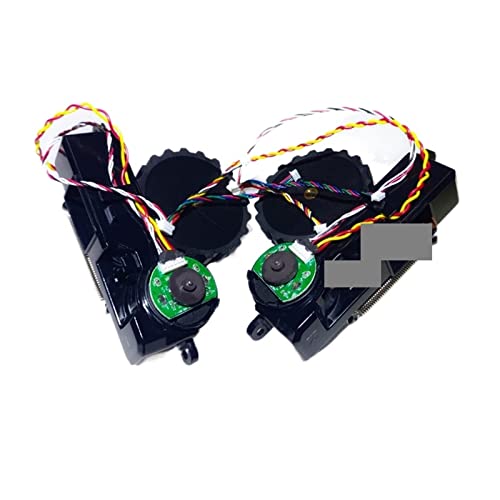 OUAPPA Rueda Izquierda Derecha Compatible con Robot Aspirador Conga 3090 3092 S3090 Piezas de Robot Aspirador Ruedas Incluyen Motor (Color : L and R Wheel)