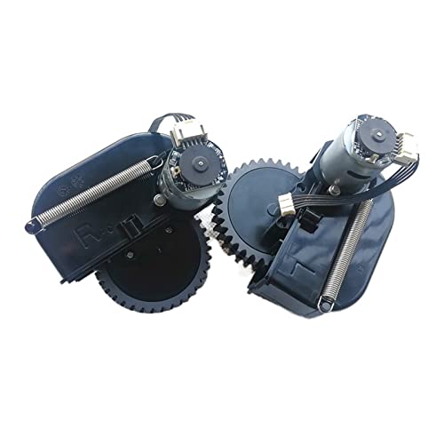 FFMA Conjunto de Rueda de aspiradora Compatible con Medion MD 18500 1850X 18600 19500 Piezas de aspiradora Robot Rueda Incluye Motores (Color : R and L Wheel)