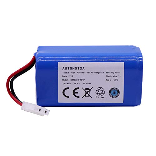 14.8V 2800mAh 18650 Batería Lipo Recargable para Accesorios de aspiradoras robóticas Chuwi ilife A4 A4s A6 ILIFE Batería