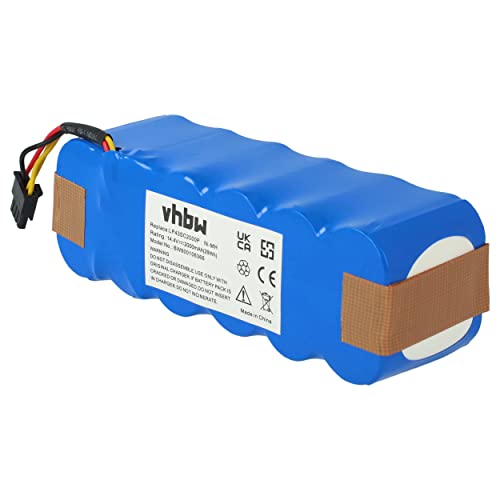 vhbw Batería Ni-MH 2000 mAh (14,4 V) para Robot Aspirador doméstico Compatible con Ariete Briciola 2712, 2717 reemplaza LP43SC2000P