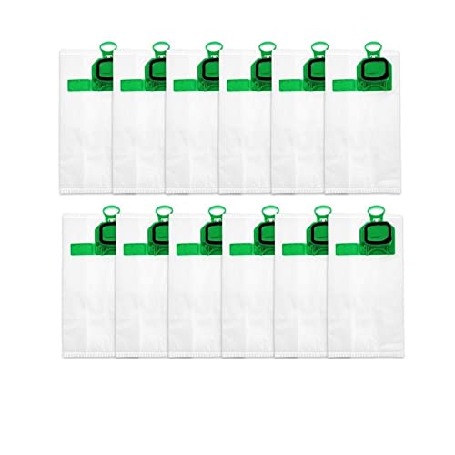 ZULOW Kit de Repuesto de Bolsa de Polvo desechable, Compatible con aspiradora Vertical Vorwerk VK140 VK150 FP 140/150, Accesorios de Repuesto (Color : 12 Pcs)