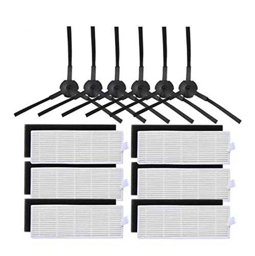 SOMOG Cepillo lateral principal del rodillo de filtro HEPA compatible con Osoji Dojosan 990 Piezas robóticas de aspirador Cepillos Piezas de repuesto Kit de piezas (color : verde claro)