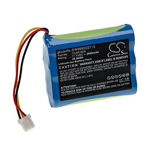 vhbw Batería Recargable reemplaza Moneual 12J001609 para aspiradora, Robot Limpieza (2600 mAh, 11,1 V, Li-Ion)