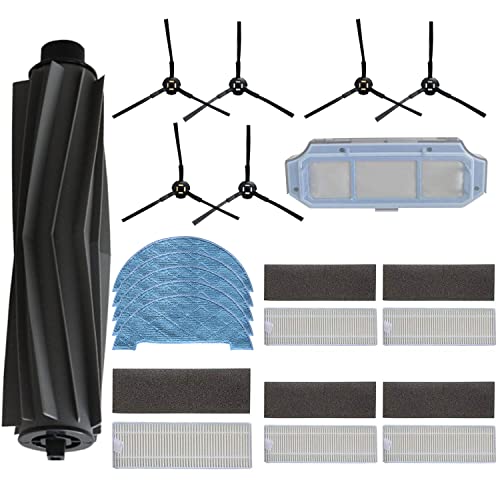 simuke - Kit de accesorios de repuesto para aspiradoras Robot AMIBOT Animal Premium H2O, 8 cepillos laterales, 8 filtros HEPA,3 almohadillas de limpieza, 1 prefiltro