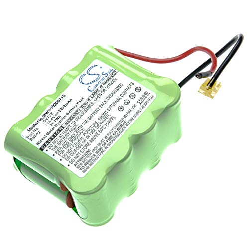 vhbw batería reemplaza Bosch GP180SCHSV12Y2H, GPRHC18SV007 para Robot de Limpieza (2200mAh, 14.4V, NiMH)