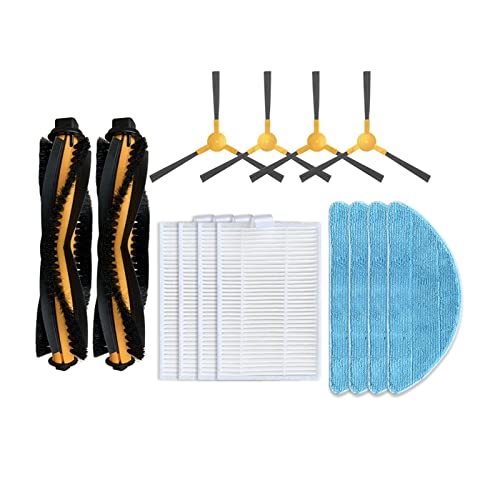 IRUGS Repuestos compatibles con Aspirador Robot Qilive Q.5147 Robot Aspirador Repuestos Cepillo Principal Cepillo Lateral Filtro Hepa Mop Rag (Color : Set D)