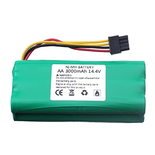 1pcs 14.4V 3000mAh Ni-MH Batería para Ecovacs Deebot Deepoo X600 ZN605 ZN606 ZN609 Redmond Robot Aspirador