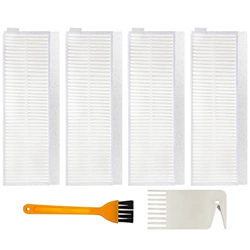 HNTYY Cepillo Lateral Filtro HEPA Paño de la fregona Ajuste for Xiaomi MI Robot Vacuum-MOP Essential G1 Cleaner Package Package Piezas de aspiradora (Color : White Yellow)