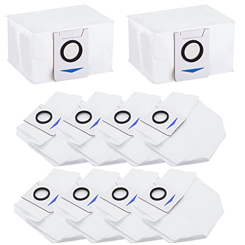 Asdazrxy Juego de 10 Bolsas de aspiradora para Ecovacs Deebot X1 Omni, Bolsa de Polvo de 3,2 l de Gran Capacidad