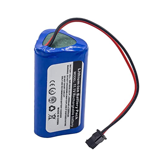 Batería de Repuesto de Iones de Litio de 11,1 V, 2600 mAh/3200 mAh, 18650, Compatible con el Robot Aspirador Ecovacs Deebot Deepoo CEN330 CEN332 y más. (Color : JSP 3200mAh, Size : 11.1V)