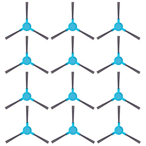MIRTUX Kit de 12 cepillos Laterales para Conga 3290 y 3490 Elite. Pack de Accesorios de Recambio para Robots aspiradora Conga con repuestos de Cepillo Lateral