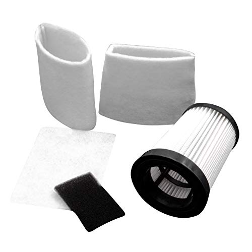 vhbw Set Hepa Filtro aspirador para aspiradoras Dirt Devil Centec, Centric, M2827, M2827-1, M2827-2, M2828, M2828-0, M2828-1, M2828-2, M2828-3