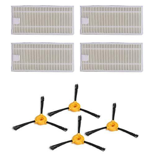 Filtro Hepa Cepillo Lateral para Aspiradora RobóTica para Conga Slim 890/750 Piezas de Aspiradora RobóTica