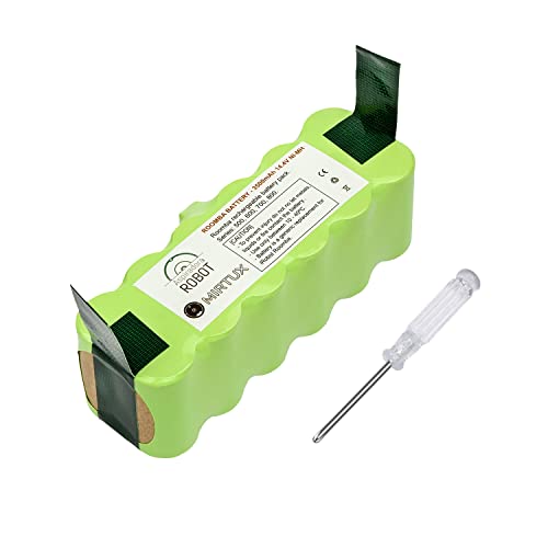 MIRTUX Batería Compatible con Roomba 3500 mAh Series 500, 600, 700, 800 y 900. Excelente relación Calidad-Precio. Alta eficiencia y Durabilidad.