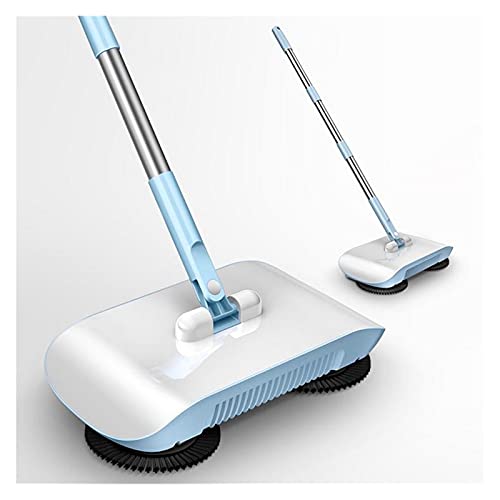 RPSSAT Aspiradora Mano Push Broom Robot Aspirador de la aspiradora Hogar Cocina Sweeper Dos en una máquina de Barrido a Prueba de Viento para árboles de Hoja Ancha y alfombras (Color : Blauw)